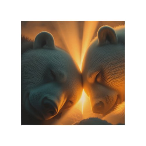 Sleeping Bears Dreamland Wood Wall Art