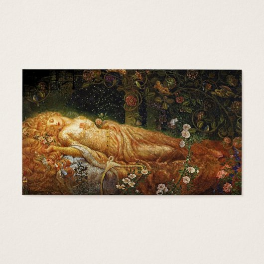 Sleeping Beauty and a Harp (Front)