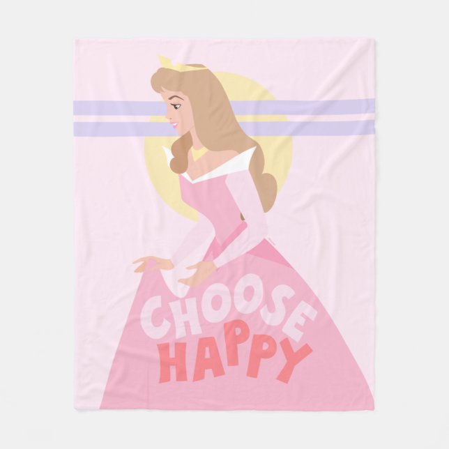 Sleeping Beauty Aurora | Choose Happy Fleece Blanket (Front)