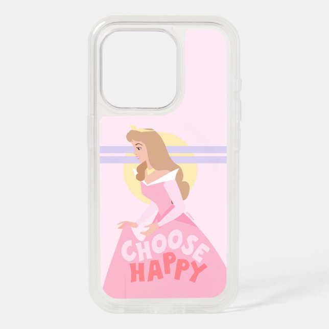 Sleeping Beauty Aurora | Choose Happy iPhone 15 Pro Case (Back)