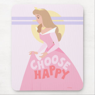 Sleeping Beauty Aurora Choose Happy Mouse Pad