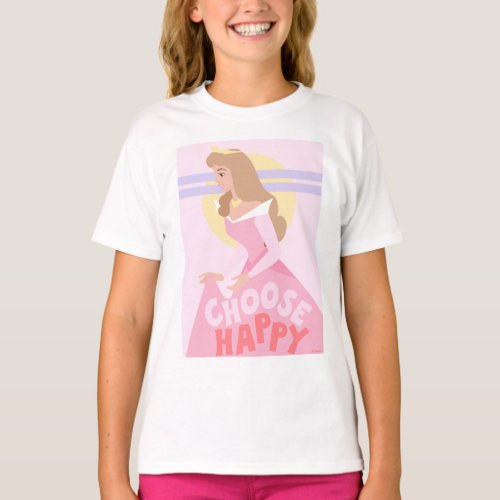 Sleeping Beauty Aurora  Choose Happy T_Shirt