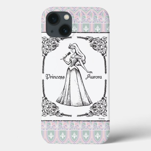Sleeping Beauty  Aurora _ Vintage Rose iPhone 13 Case