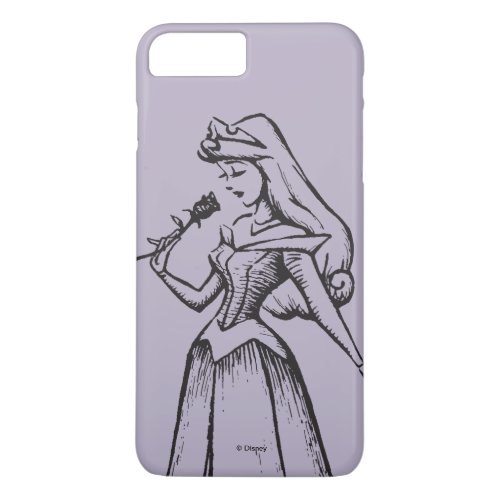 Sleeping Beauty  Aurora _ Vintage Rose iPhone 8 Plus7 Plus Case