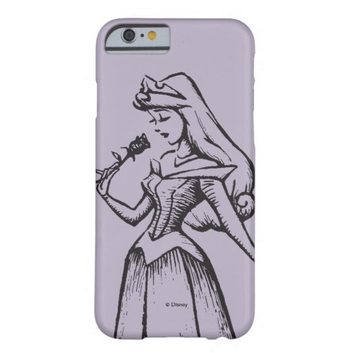 Sleeping Beauty  Aurora _ Vintage Rose Barely There iPhone 6 Case