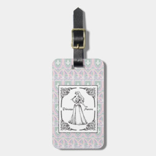 Sleeping Beauty Aurora - Vintage Rose Luggage Tag