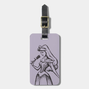 Sleeping Beauty Aurora - Vintage Rose Luggage Tag