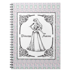 Sleeping Beauty   Aurora - Vintage Rose Notebook
