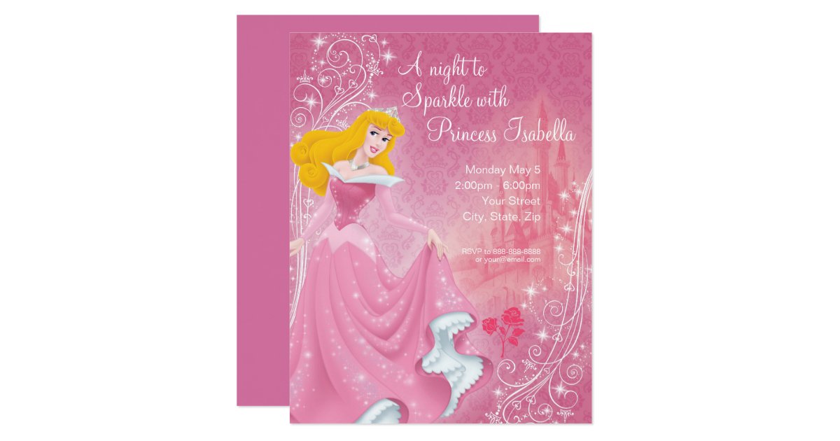 Sleeping Beauty Birthday Invitation | Zazzle