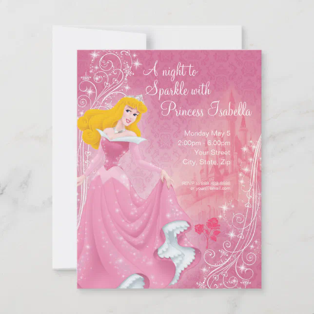 Sleeping Beauty Birthday Invitation | Zazzle