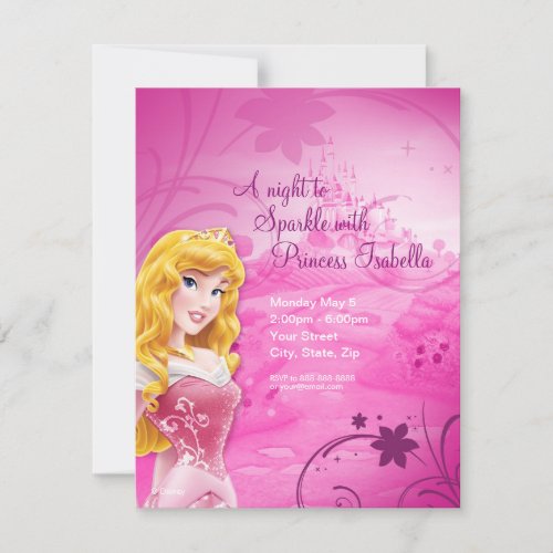 Sleeping Beauty Birthday Invitation