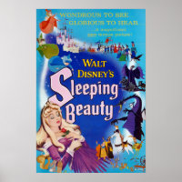 Sleeping Beauty Blue Poster