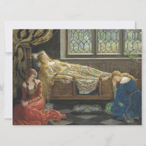 Sleeping Beauty by John Collier Card