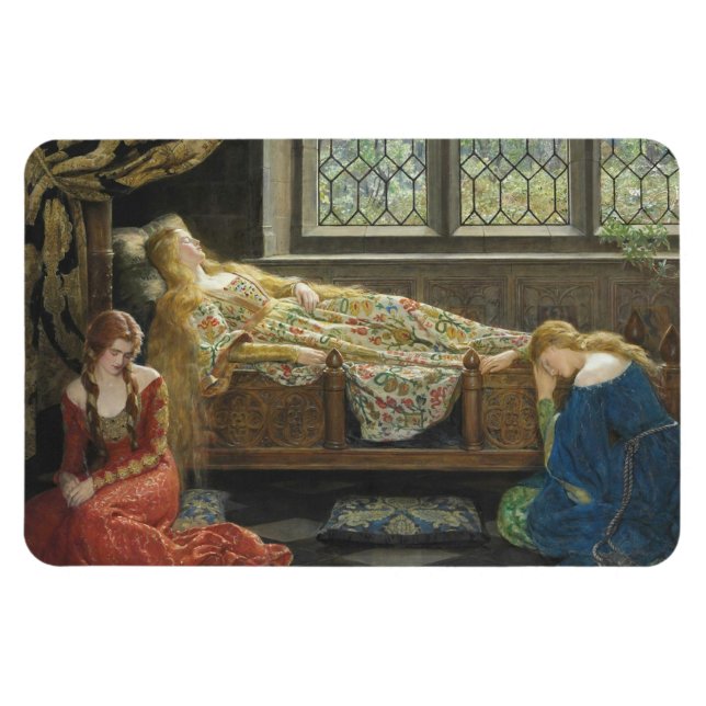 Sleeping Beauty (by John Collier) Magnet (Horizontal)