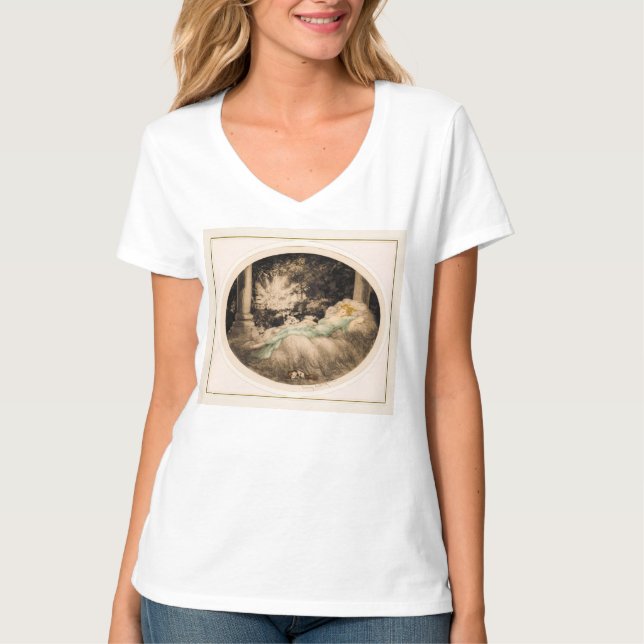 Sleeping Beauty by Louis Icart T-Shirt (Front)