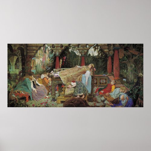 Sleeping Beauty by Viktor Vasnetsov Poster