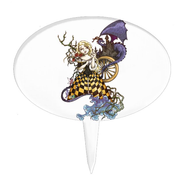 Sleeping Beauty Cake Topper (Front)