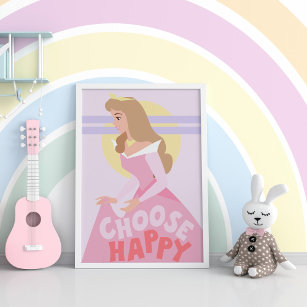 Sleeping Beauty - Choose Happy Inspirational Poster