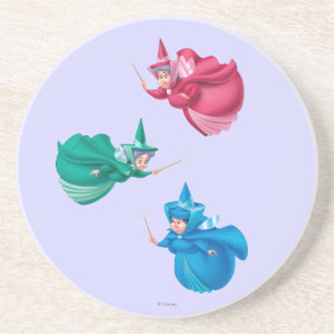 Sleeping Beauty Fairies Drink Coaster
