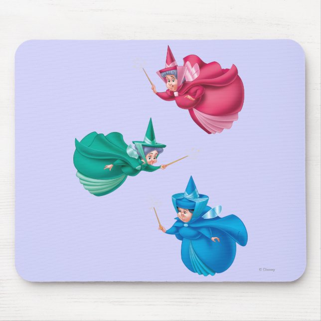 Sleeping Beauty Fairies Mouse Pad (Front)