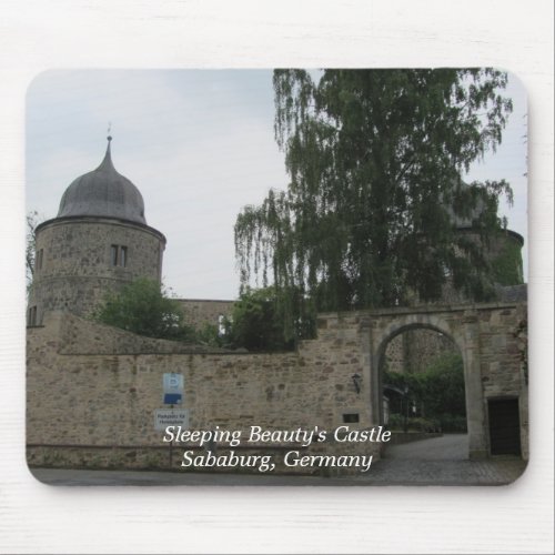 Sleeping Beauty Fairytale Castle Mouse Pad