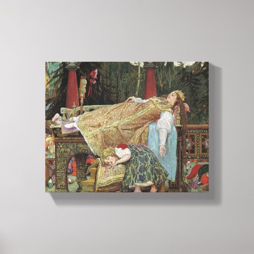 Sleeping Beauty in the Pavilion Canvas Print