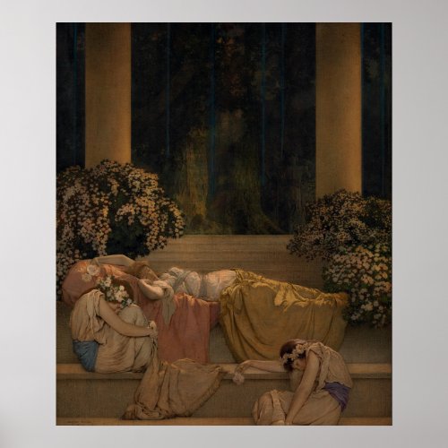 Sleeping Beauty in Wood Poster