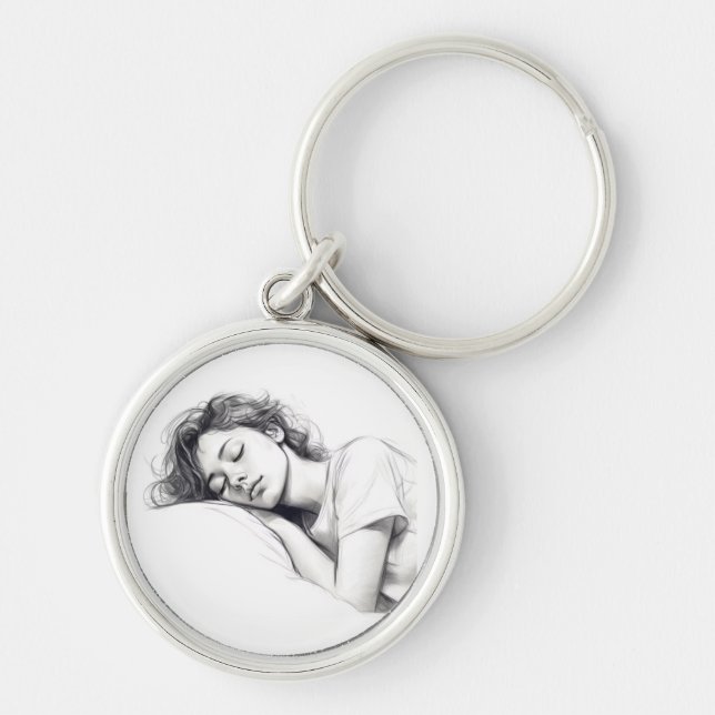 Sleeping Beauty Keychain (Front)