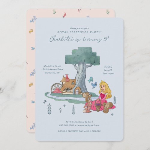 Sleeping Beauty l Girls Birthday Sleepover Invitation