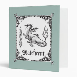 Sleeping Beauty | Maleficent Dragon - Gothic 3 Ring Binder