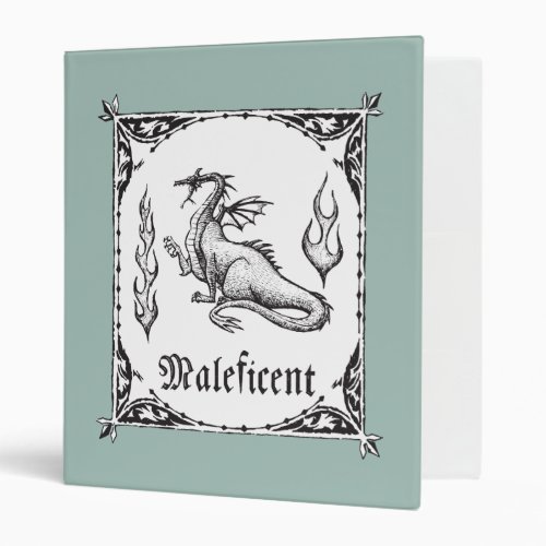 Sleeping Beauty  Maleficent Dragon _ Gothic 3 Ring Binder