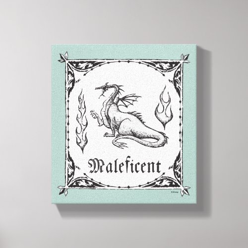 Sleeping Beauty  Maleficent Dragon _ Gothic Canvas Print