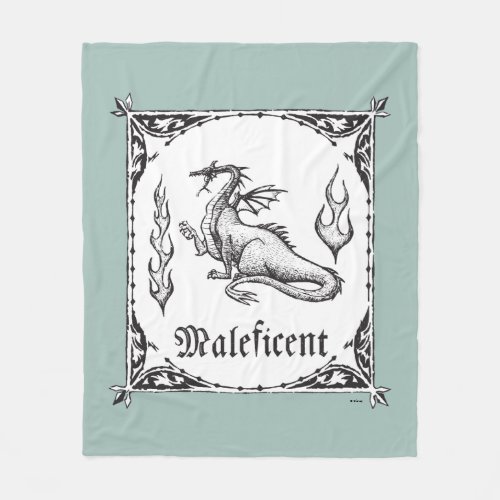 Sleeping Beauty  Maleficent Dragon _ Gothic Fleece Blanket