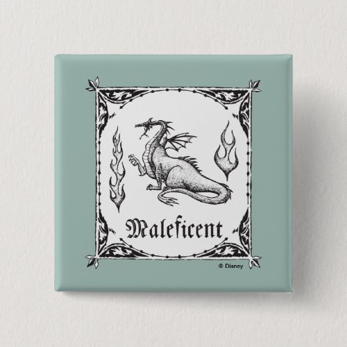 Sleeping Beauty  Maleficent Dragon _ Gothic Pinback Button