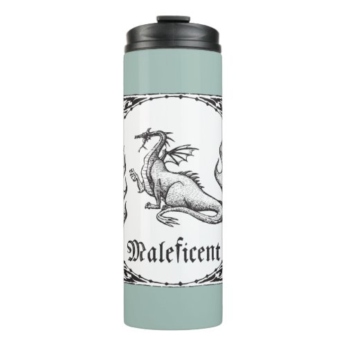 Sleeping Beauty  Maleficent Dragon _ Gothic Thermal Tumbler