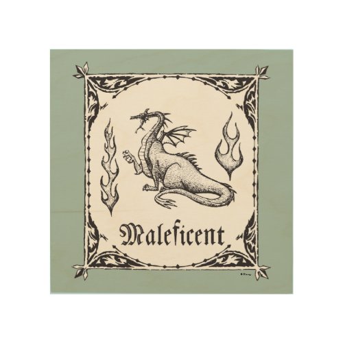 Sleeping Beauty  Maleficent Dragon _ Gothic Wood Wall Art