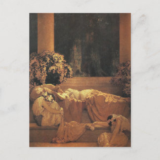 Sleeping Beauty, Maxfield Parrish Fine Art Postcard