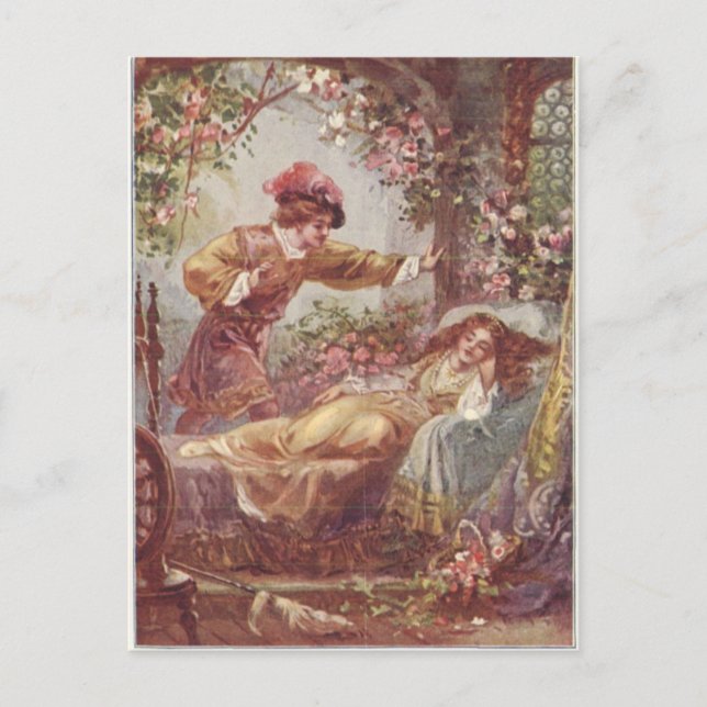 sleeping beauty postcard (Front)