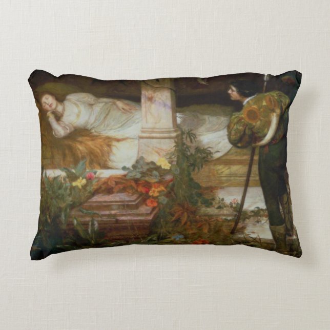Sleeping Beauty (Prince Charming and His Princess) Accent Pillow (Front)