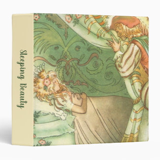 Sleeping Beauty Princess, Vintage Fairy Tale 3 Ring Binder