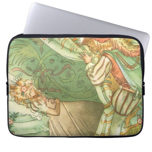 Sleeping Beauty Princess Vintage Fairy Tale Laptop Sleeve