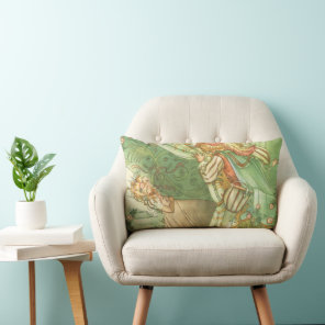 Sleeping Beauty Princess, Vintage Fairy Tale Lumbar Pillow