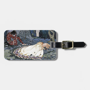 Sleeping Beauty Princess Vintage Magic Romance Luggage Tag