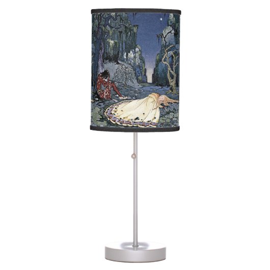 Sleeping Beauty Princess Vintage Magic Romance Table Lamp (Front)
