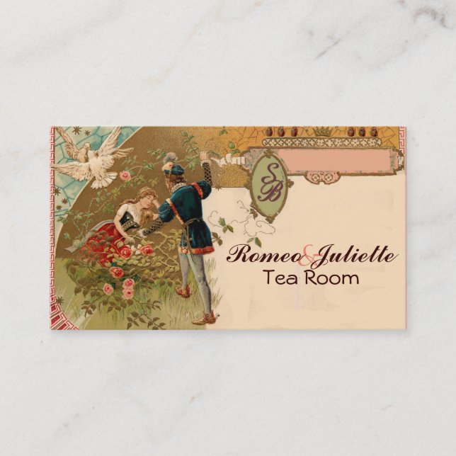 Sleeping Beauty Romeo Juliet Business Card (Front)