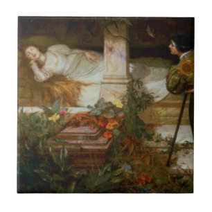 Sleeping Beauty (Sweet Princess From Fairy Tale) Ceramic Tile
