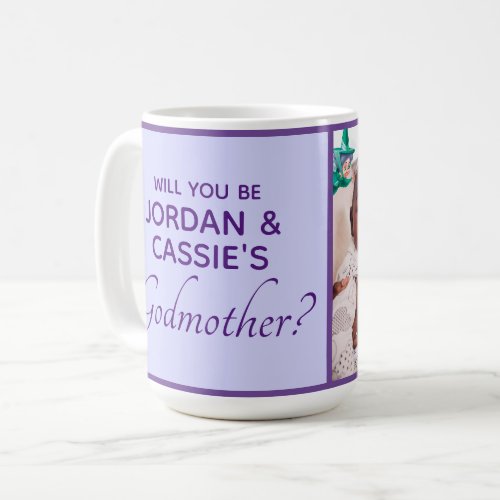 Sleeping Beauty - Will You Be My Godmother Coffee Mug - Ask that special person if they would like to be the Godmother to your little ones!