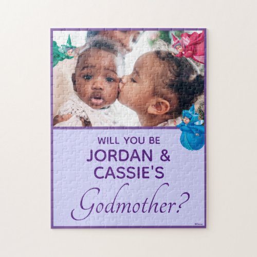 Sleeping Beauty - Will You Be My Godmother Jigsaw Puzzle - Ask that special person if they would like to be the Godmother to your little ones!