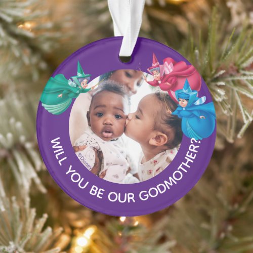 Sleeping Beauty - Will You Be My Godmother Ornament - Ask that special person if they would like to be the Godmother to your little ones!