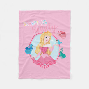 Sleeping Beauty With Fairy Godmothers Fleece Blanket